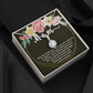 Eternal Hope CZ Crystal 14K White Gold Finish Necklace ~Proverbs 23:22-25~