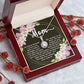 Eternal Hope CZ Crystal 14K White Gold Finish Necklace ~John 19:26-27~