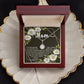 Eternal Hope CZ Crystal 14K White Gold Finish Necklace ~Colossians 3:20~