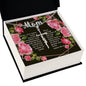 Artisan Crafted Stainless Steel Faith Cross Necklace ~Isiah 66:13~