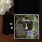 Alluring Beauty CZ Crystal 14K White Gold Finish Necklace & Earring ~1 Timothy 5:8~