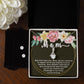 Alluring Beauty CZ Crystal 14K White Gold Finish Necklace & Earring ~Proverbs 23:22-25~
