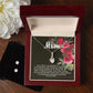 Alluring Beauty CZ Crystal 14K White Gold Finish Necklace & Earring ~Proverbs 22:6~