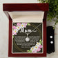 Eternal Hope CZ Crystal 14K White Gold Finish Necklace & Earring ~Psalm 139:13-14~