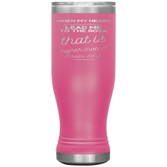 Bible Verses Boho 20oz Stainless Steel Vacuum Insulated Tumbler - Psalm 61:2 Design 18