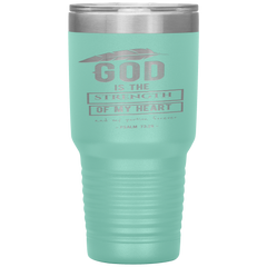 Bible Verses 30oz Stainless Steel Vacuum Insulated Tumbler - Psalm 73:26 Design 14