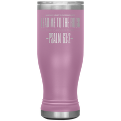 Bible Verses Boho 20oz Stainless Steel Vacuum Insulated Tumbler - Psalm 61:2 Design 4