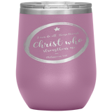 MeditateHealing.com Stainless Steel Vacuum Insulated Wine Tumbler