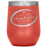 MeditateHealing.com Stainless Steel Vacuum Insulated Wine Tumbler