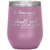 MeditateHealing.com Stainless Steel Vacuum Insulated Wine Tumbler