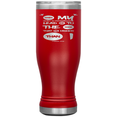 Bible Verses Boho 20oz Stainless Steel Vacuum Insulated Tumbler - Psalm 61:2 Design 9