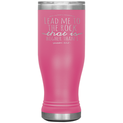 Bible Verses Boho 20oz Stainless Steel Vacuum Insulated Tumbler - Psalm 61:2 Design 7