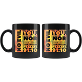 Bible Verses Dishwasher Safe Black Mugs - Psalm 91:10 Design 1