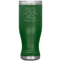 Bible Verses Boho 20oz Stainless Steel Vacuum Insulated Tumbler - Psalm 61:2 Design 2
