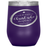 MeditateHealing.com Stainless Steel Vacuum Insulated Wine Tumbler