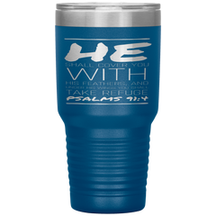 Bible Verses 30oz Stainless Steel Vacuum Insulated Tumbler - Psalm 91:4 Design 9