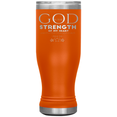 Bible Verses Boho 20oz Stainless Steel Vacuum Insulated Tumbler - Psalm 73:26 Design 18