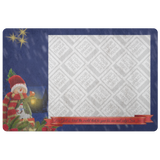 Personalized Custom Photo Anti-Slip Protective Doormat Christmas Theme ~John 3:16~ (Design: Snowman 2)
