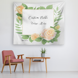 Customizable Artistic Minimalist Bible Verse Tapestry With Your Signature (Design: Square Garland 2)