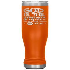 Bible Verses Boho 20oz Stainless Steel Vacuum Insulated Tumbler - Psalm 73:26 Design 7