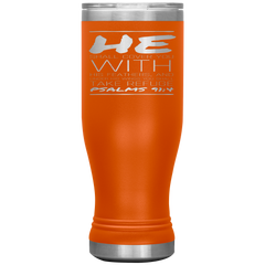 Bible Verses Boho 20oz Stainless Steel Vacuum Insulated Tumbler - Psalm 91:4 Design 9