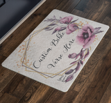 Customizable Artistic Minimalist Bible Verse Doormat With Your Signature (Design: Square Garland 13)