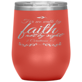 MeditateHealing.com Stainless Steel Vacuum Insulated Wine Tumbler