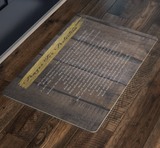 Bible Verses Anti-Slip Protective Doormat Prayer for Protection ~Psalm 91:1-8~ (Design: Wood 1)