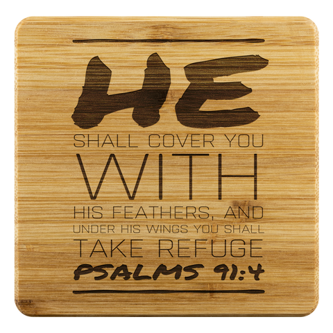 MeditateHealing.com | Pure Bamboo Wood Thick Coasters