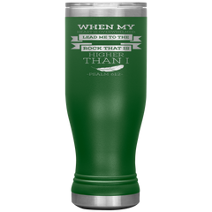 Bible Verses Boho 20oz Stainless Steel Vacuum Insulated Tumbler - Psalm 61:2 Design 13
