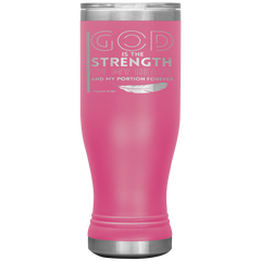 Bible Verses Boho 20oz Stainless Steel Vacuum Insulated Tumbler - Psalm 73:26 Design 20