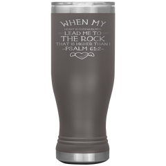 Bible Verses Boho 20oz Stainless Steel Vacuum Insulated Tumbler - Psalm 61:2 Design 17