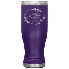 Bible Verses Boho 20oz Stainless Steel Vacuum Insulated Tumbler - Psalm 61:2 Design 19