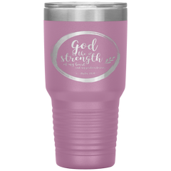 Bible Verses 30oz Stainless Steel Vacuum Insulated Tumbler - Psalm 73:26 Design 9