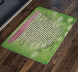 Bible Verses Anti-Slip Protective Doormat Prayer for Protection ~Psalm 91:9-16~ (Design: Misty 2)