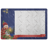 Personalized Custom Photo Anti-Slip Protective Doormat Christmas Theme ~2 Corinthians 9:15~ (Design: Snowman 2)