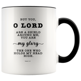 Typography Dishwasher Safe Accent Mugs - The Lord Is My Shield ~Psalm 3:3~
