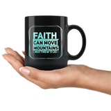 Bible Verses Black Mugs - Matthew 17:20 (Design 11) - Meditate Healing Christian Store