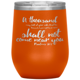 MeditateHealing.com Stainless Steel Vacuum Insulated Wine Tumbler