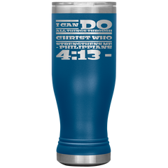Bible Verses Boho 20oz Stainless Steel Vacuum Insulated Tumbler - Philippians 4:13 Design 10