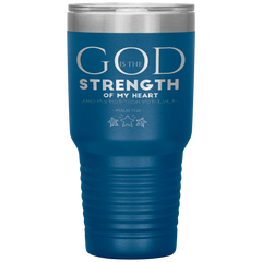 Bible Verses 30oz Stainless Steel Vacuum Insulated Tumbler - Psalm 73:26 Design 17