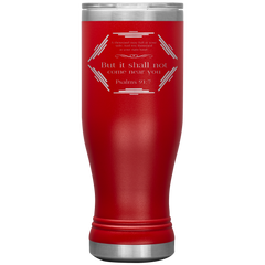 Bible Verses Boho 20oz Stainless Steel Vacuum Insulated Tumbler - Psalm 91:7 Design 3