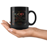 Bible Verses Black Mugs - Psalm 73:26 (Design 10) - Meditate Healing Christian Store