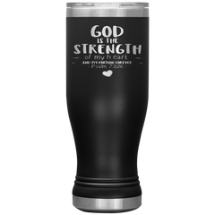 Bible Verses Boho 20oz Stainless Steel Vacuum Insulated Tumbler - Psalm 73:26 Design 13