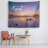 Bible Verses Vivid Print Versatile Tapestry - The Lord Heals, Forgives And Redeems ~Psalm 103:2-4~