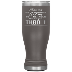 Bible Verses Boho 20oz Stainless Steel Vacuum Insulated Tumbler - Psalm 61:2 Design 6