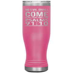 Bible Verses Boho 20oz Stainless Steel Vacuum Insulated Tumbler - Psalm 91:10 Design 2