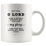 Typography Dishwasher Safe Accent Mugs - The Lord Is My Shield ~Psalm 3:3~