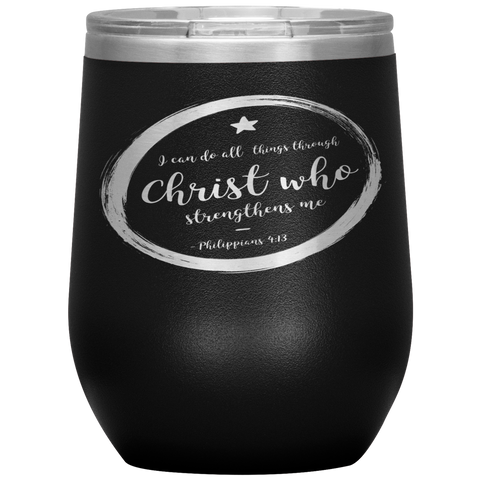 MeditateHealing.com Stainless Steel Vacuum Insulated Wine Tumbler