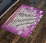 Bible Verses Anti-Slip Protective Doormat Prayer for Protection ~Psalm 91:9-16~ (Design: Misty 3)